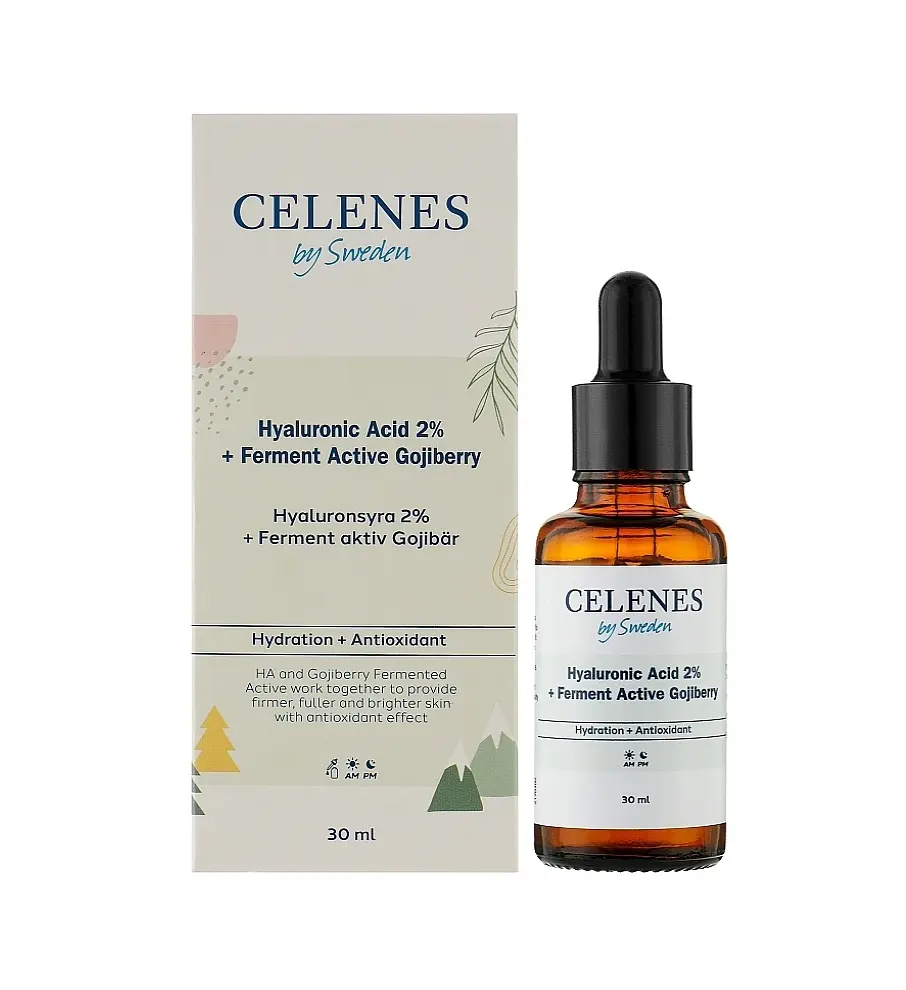 Увлажняющая сыворотка с гиалуроновой кислотой Celenes 30 мл - фото 2