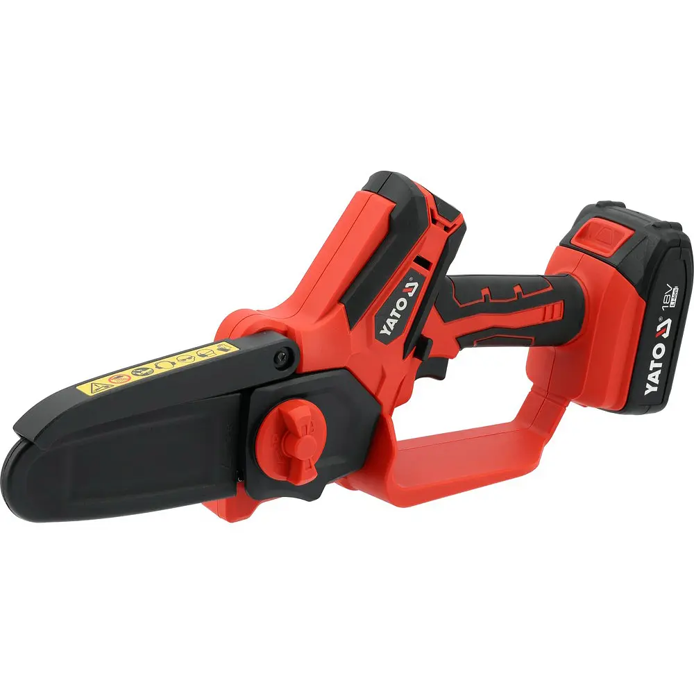 Пила цепная Yato по веткам аккумуляторная Li-Ion 18 В 2 Ач (YT-828113) - фото 4