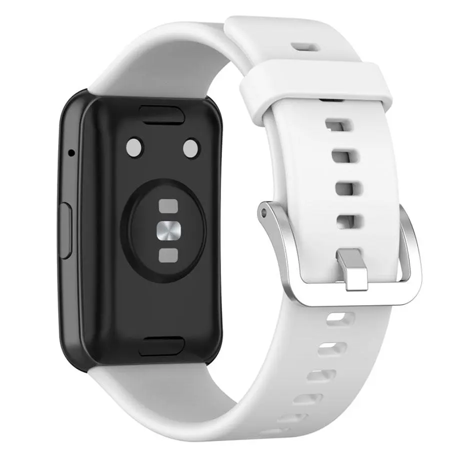 Силіконовий ремінець Primolux для смарт-годинника Huawei Watch Fit (TIA-B09) White - фото 2