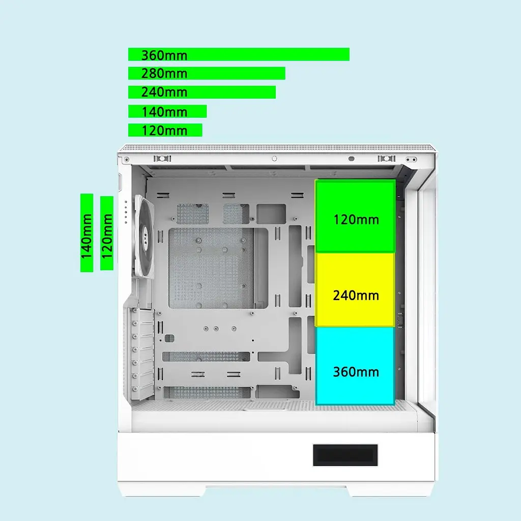 Корпус Zalman P50 DS белый (P50DSWHITE) без блока питания - фото 11