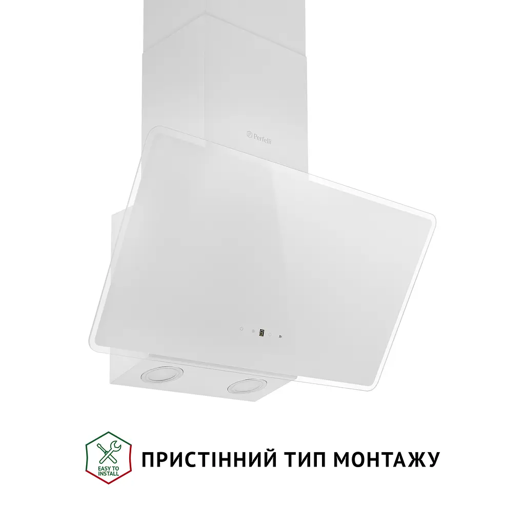 Витяжка декоративна похила PERFELLI VICCO 6HSR BIANCO - фото 2