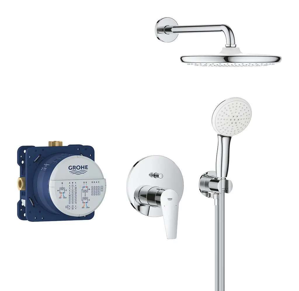 Душова система прихованого монтажу Grohe Bauedge з Tempesta 250 25290000, Хром - фото 4