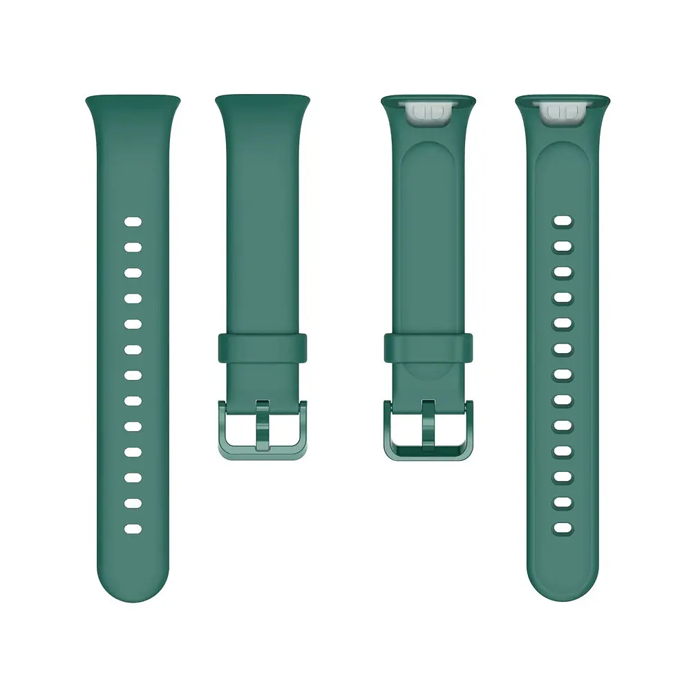 Силіконовий ремінець Tamister для Xiaomi Mi Smart Band 7 Pro Green - фото 4