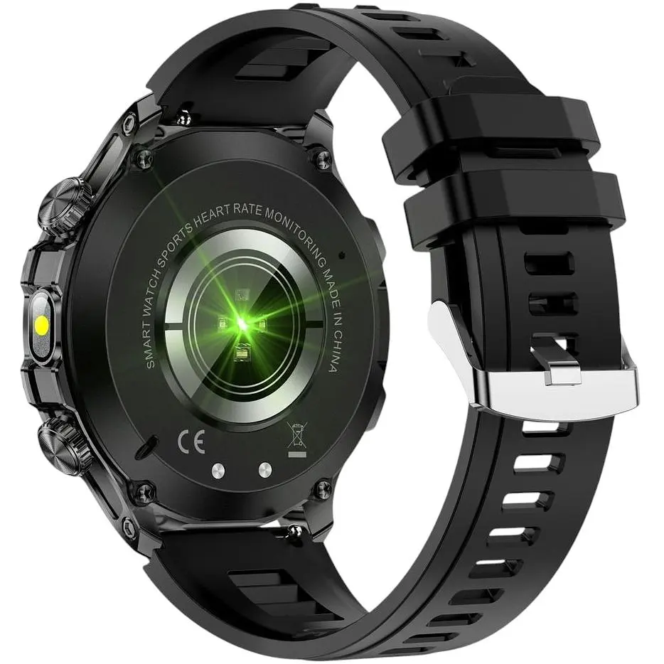 Смарт-годинник Uwatch Smart Turbo Power Rubber 2 ремінці чорний (3256) - фото 7