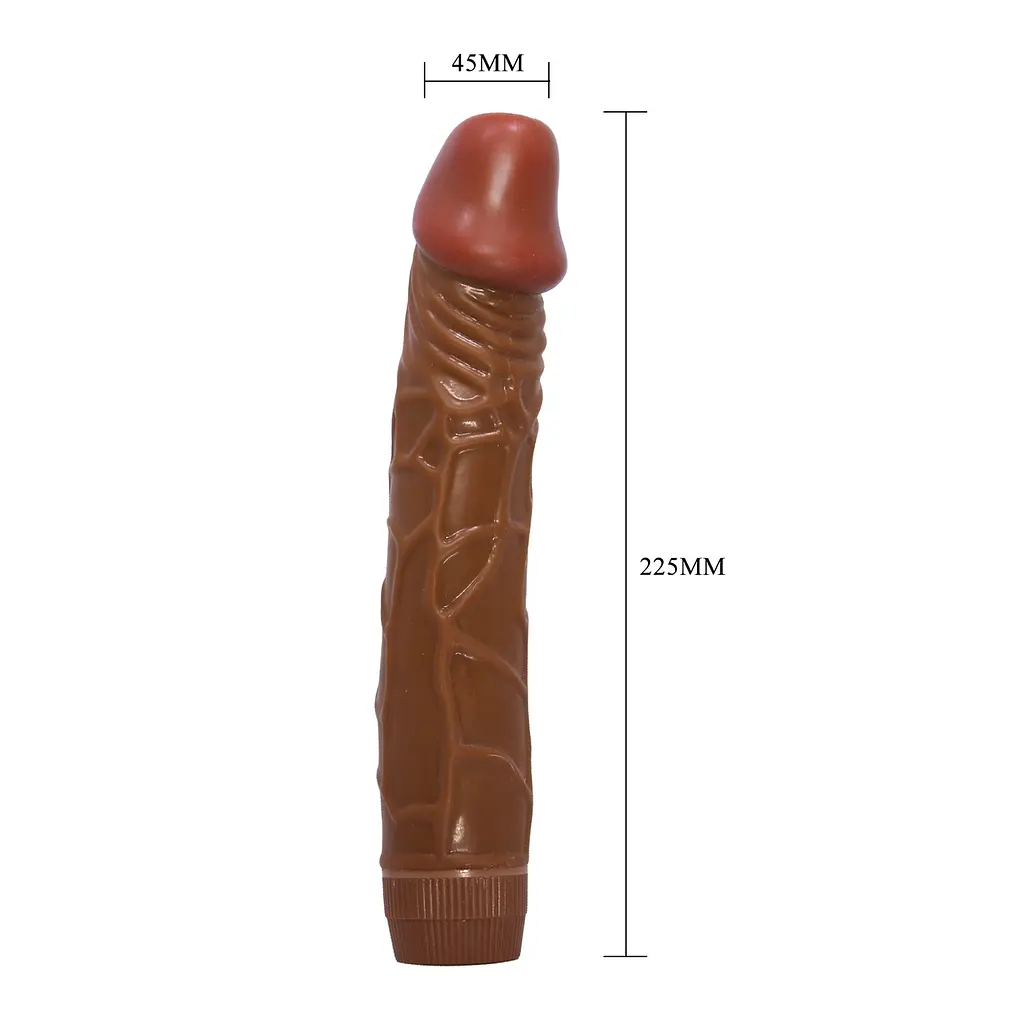 Вібратор - Barbara Bob Vibrator 8,8" Brown - фото 8