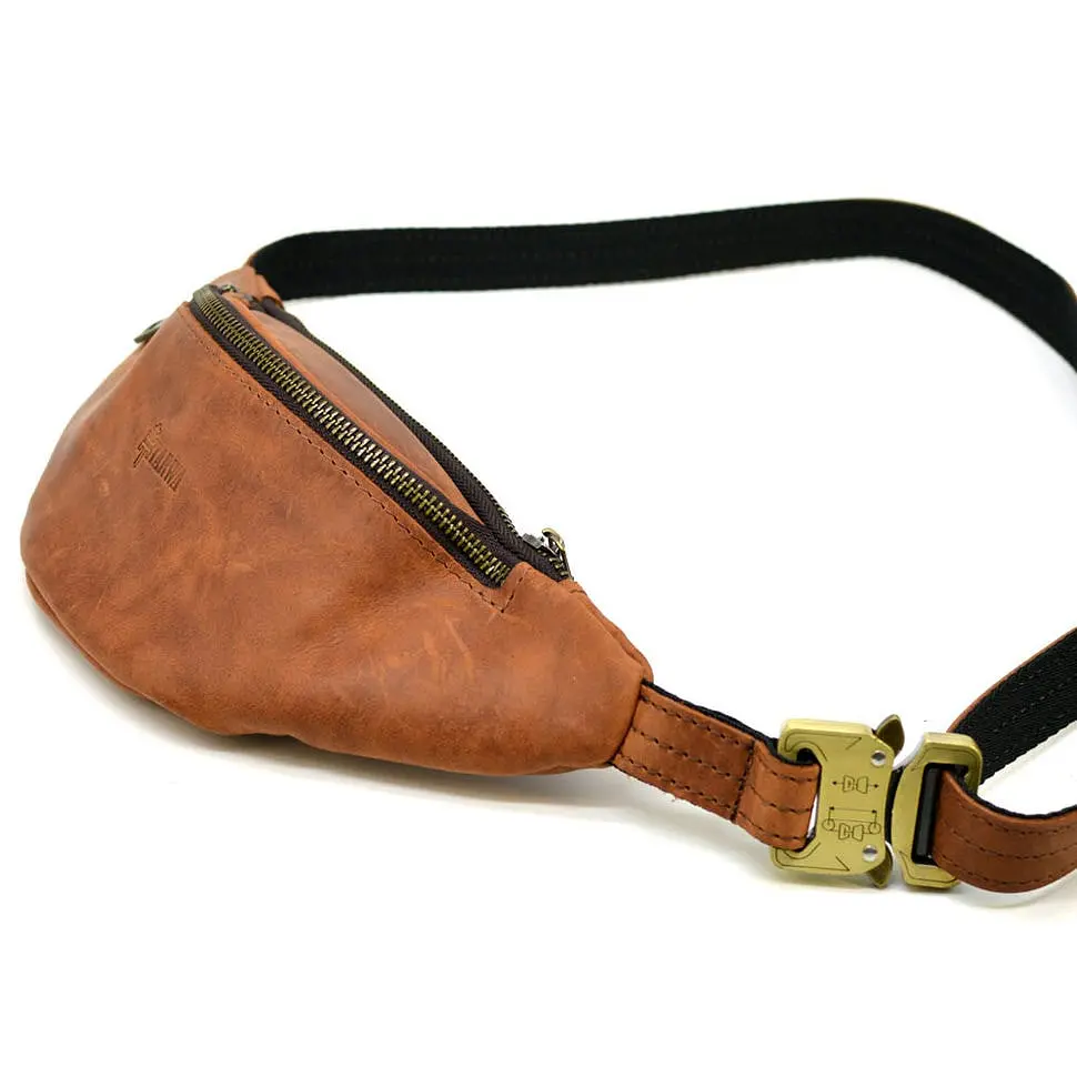 Чоловіча шкіряна сумка-бананка TARWA 11×28×6 см sum0025651