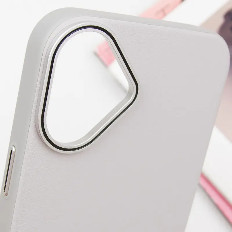 Чохол SGP PC+Leather with MagSafe для Apple iPhone 16 Plus (6.7) Grey - фото 4