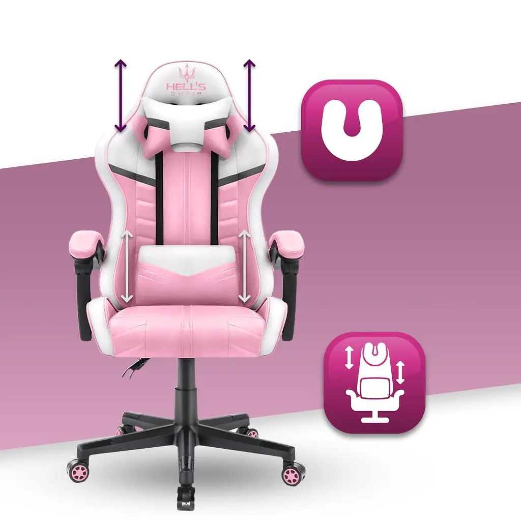 Компьютерное кресло Hell's Chair HC-1004 PINK - фото 8