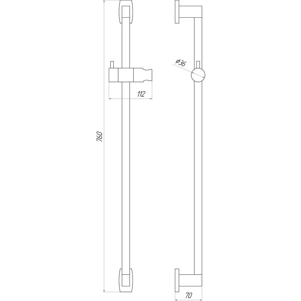 Душова стійка Topaz Odiss To-18107-BB 000022524 Чорний матовий - фото 5