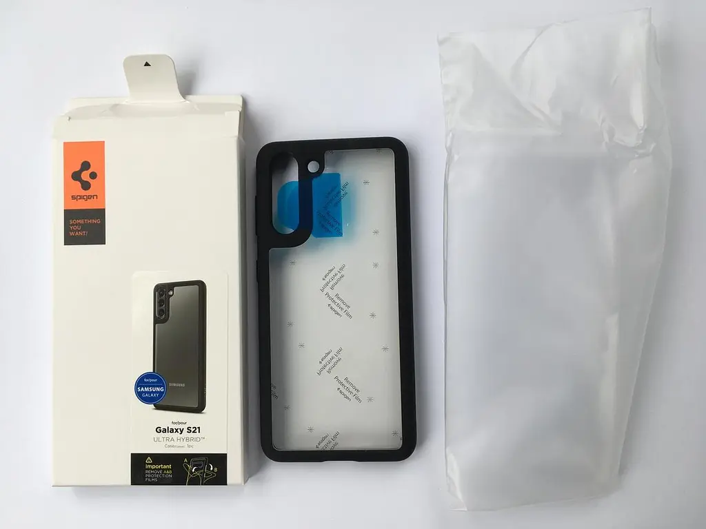 Чохол протиударний прозорий Spigen Ultra Hybrid Crystal ACS02424 для Samsung Galaxy S21 (6.2") Matte Black - фото 6