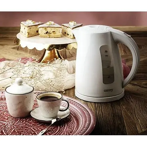 Электрический чайник Camry CR 1255 с индикатором уровня воды 1.7 л белый - фото 4