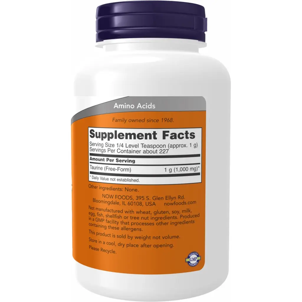 Амінокислота Now Foods Taurine Powder 227 г - фото 2