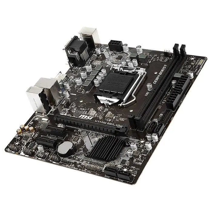 Материнська плата MSI H310M Pro-VDH (H310M Pro-VDH) (Socket 1151 v2, Intel H310, Micro-ATX) Б/в - фото 2