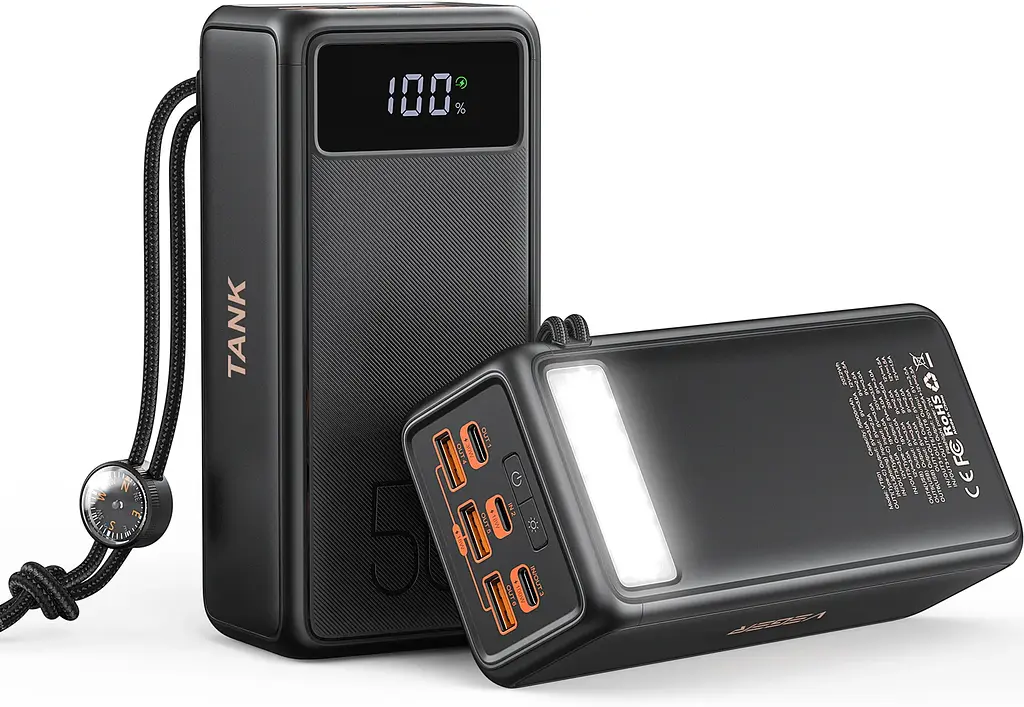 Портативний акумулятор VEGER W5001C Tank Boost 130W 56000mAh black - фото 5