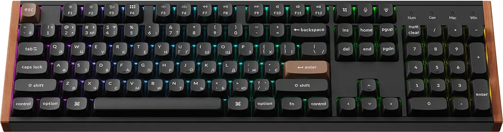 Клавіатура бездротова Keychron K10 HE Magnetic Switch Black RGB (K10H-F1-UA) - фото 2
