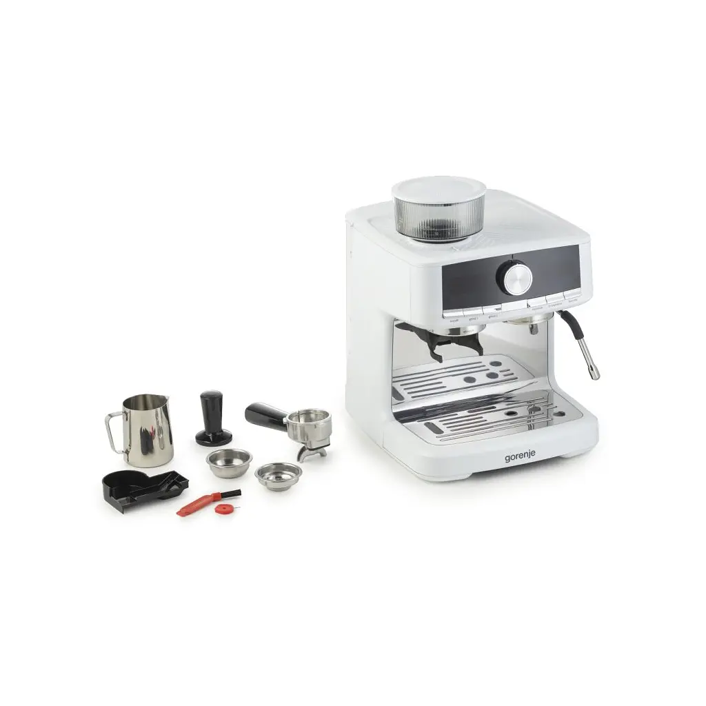 Рожковая кофеварка эспрессо Gorenje GSACM20W - фото 5