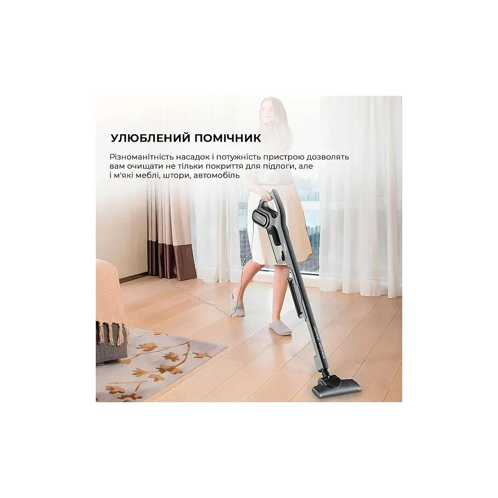 Пилосос Deerma Stick Vacuum Cleaner Cord Gray (DX700S) - фото 11
