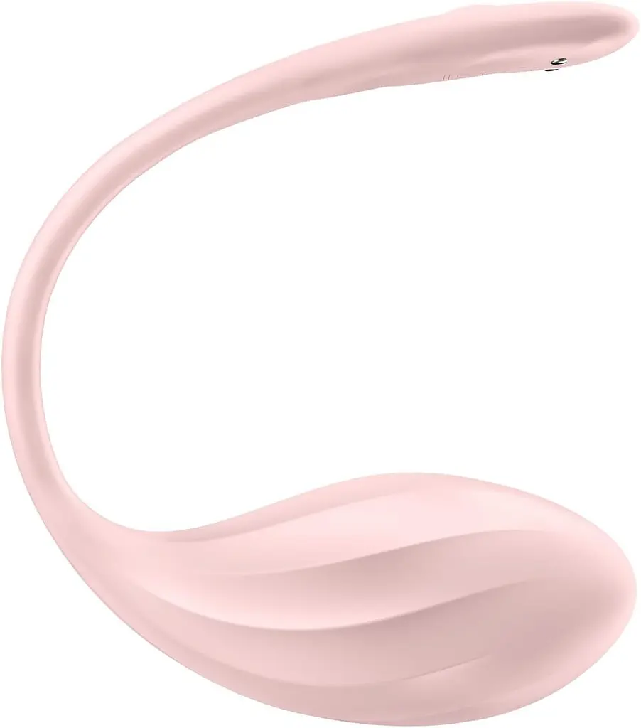 Смарт-віброяйце Satisfyer Ribbed Petal Connect App Rose, керування зі смартфона, пульт ДК - фото 3