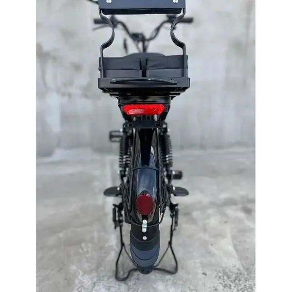 Електровелосипед Minako U20" 800W 60V 26Ah + сидіння/багажник чорний - фото 8