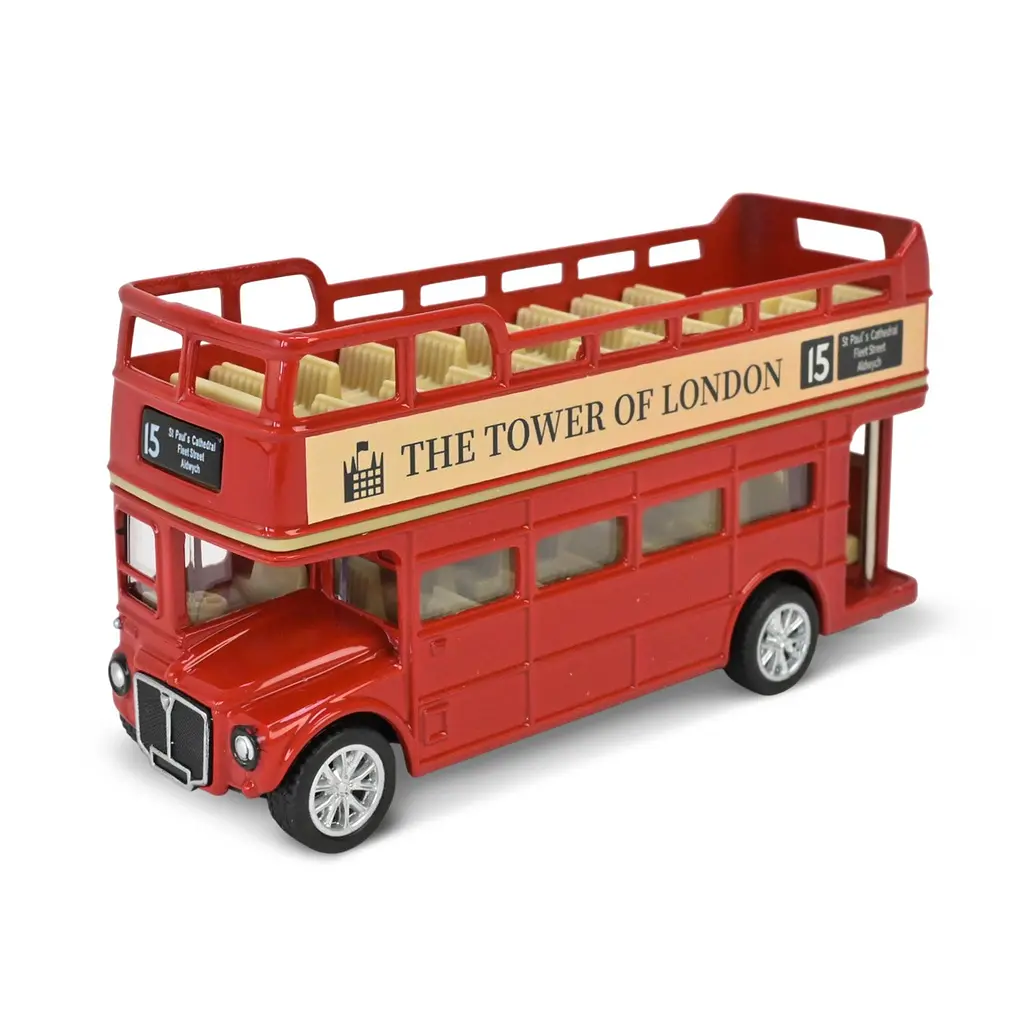 Іграшка Автобус металевий АВТОПРОМ Convertible Bus 10033 Червоний shop (6906231378274) - фото 2