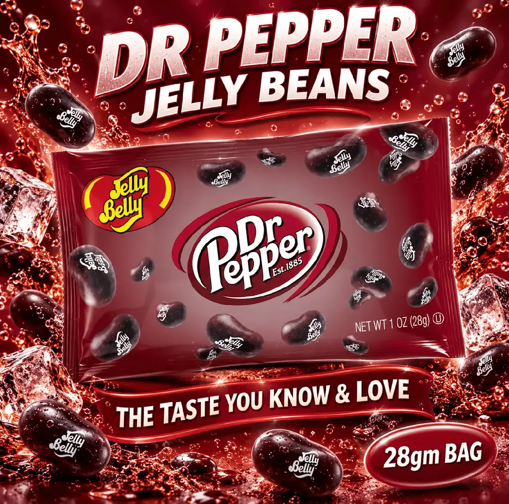 Драже Jelly Belly Dr Pepper Jelly Bean 28г - фото 3