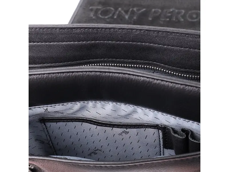 Чоловіча сумка через плече з м'якої натуральної шкіри TONY PEROTTI 24×24×8 см sum0027411 - фото 8