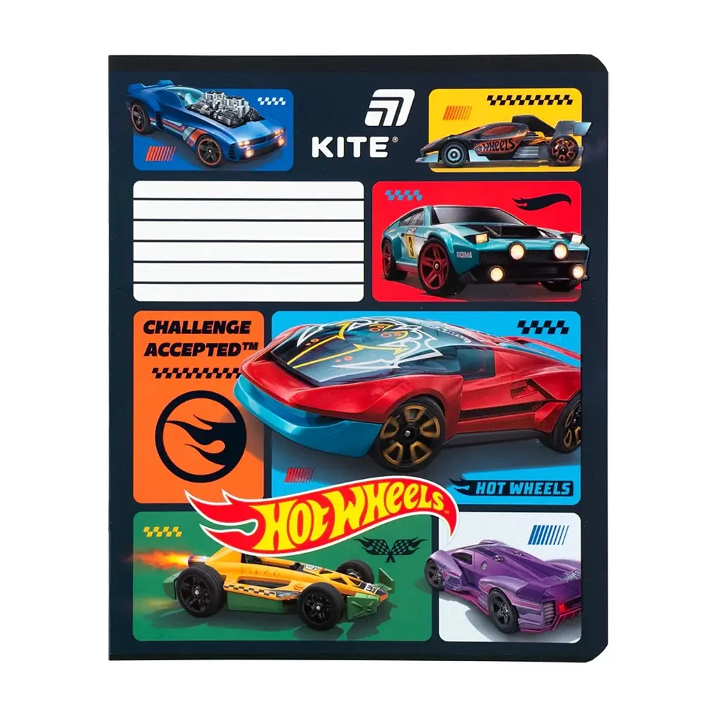 Зошит Kite Hot Wheels, 12 аркушів, лінія (HW26-234), в асортименті - фото 4