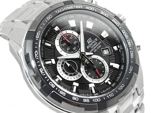 Часы мужские оригинальные японские Casio Edifice EF-539D-1AVEF кварцевые со стальным браслетом (модуль 5119) - фото 5
