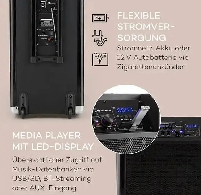 Мобильная акустическая система Auna 120 PA (10032290) - фото 8