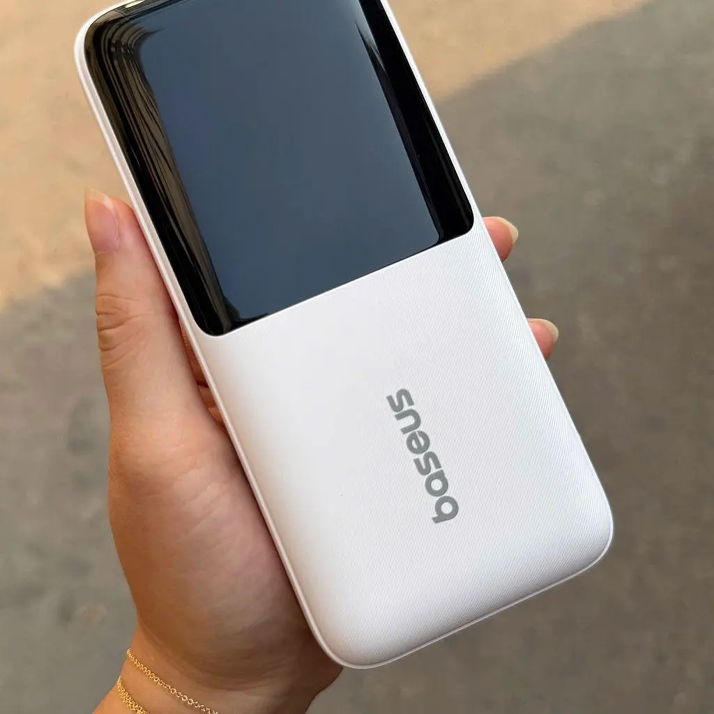 Зовнішній акумулятор Baseus EnerFill Power Bank 20000mAh 22.5W із 2 вбудованими кабелями USB-C + iP білий - фото 4