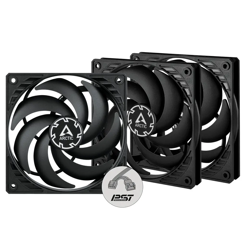 Вентилятор Arctic P12 Slim PWM PST - 3 Pack (ACFAN00275A) - фото 5