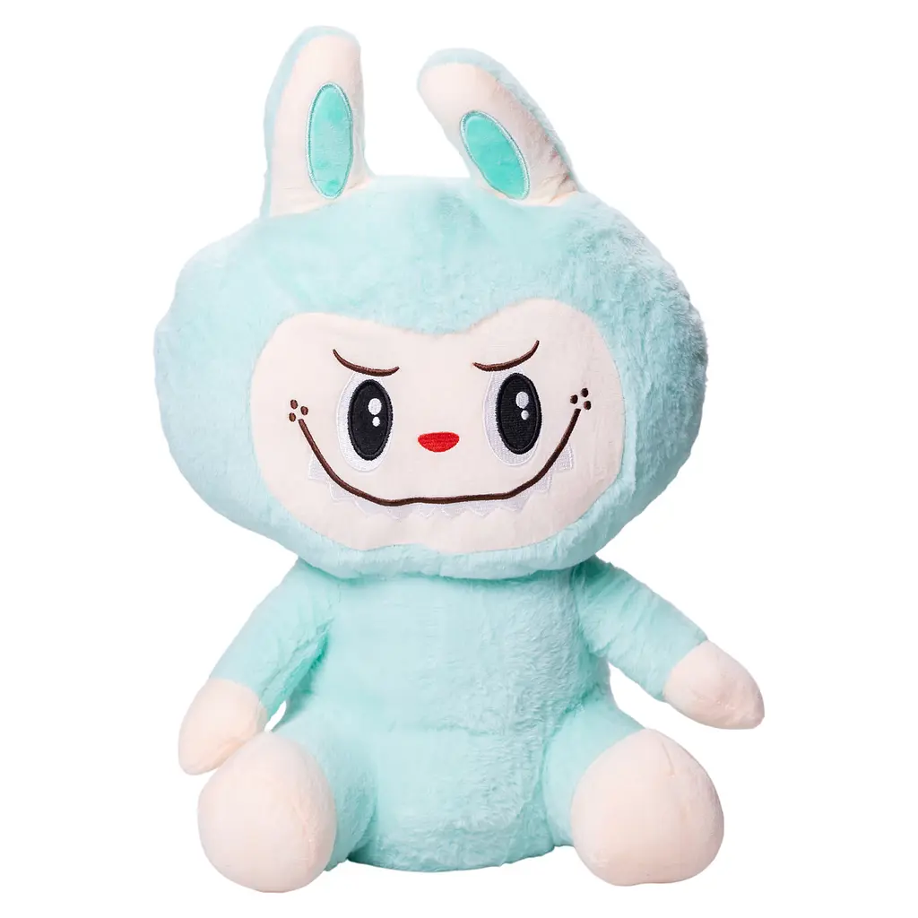 Мягкая игрушка-плед и подушка 3 в 1 Лабубу 50 см. Мятный Colorful Home LAB2M - фото 6