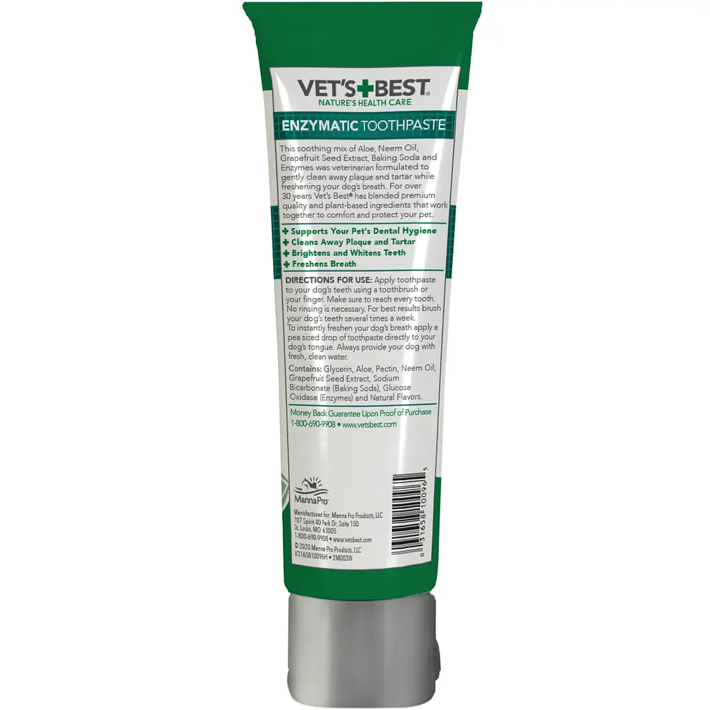 Зубна паста для собак Vet's Best Dental Gel Enzymatic Toothpaste 103 мл vb10096 - фото 2
