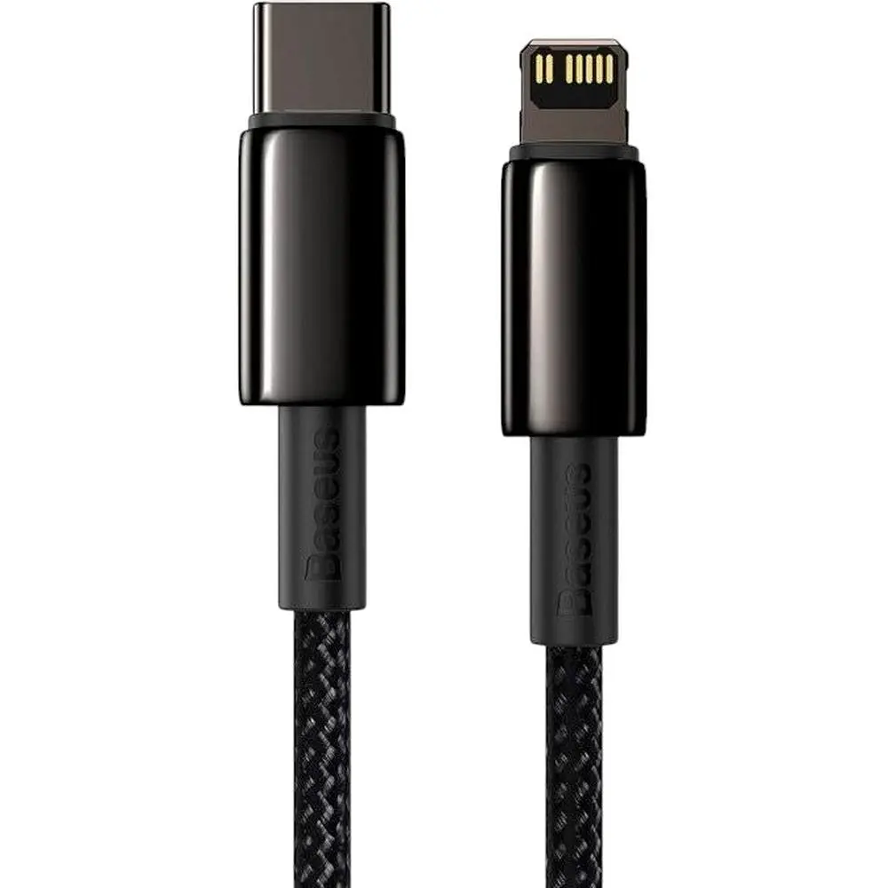 Кабель Baseus Tungsten Gold USB-C to Lightning 2m Black (CATLWJ-A01) [82115] - фото 4