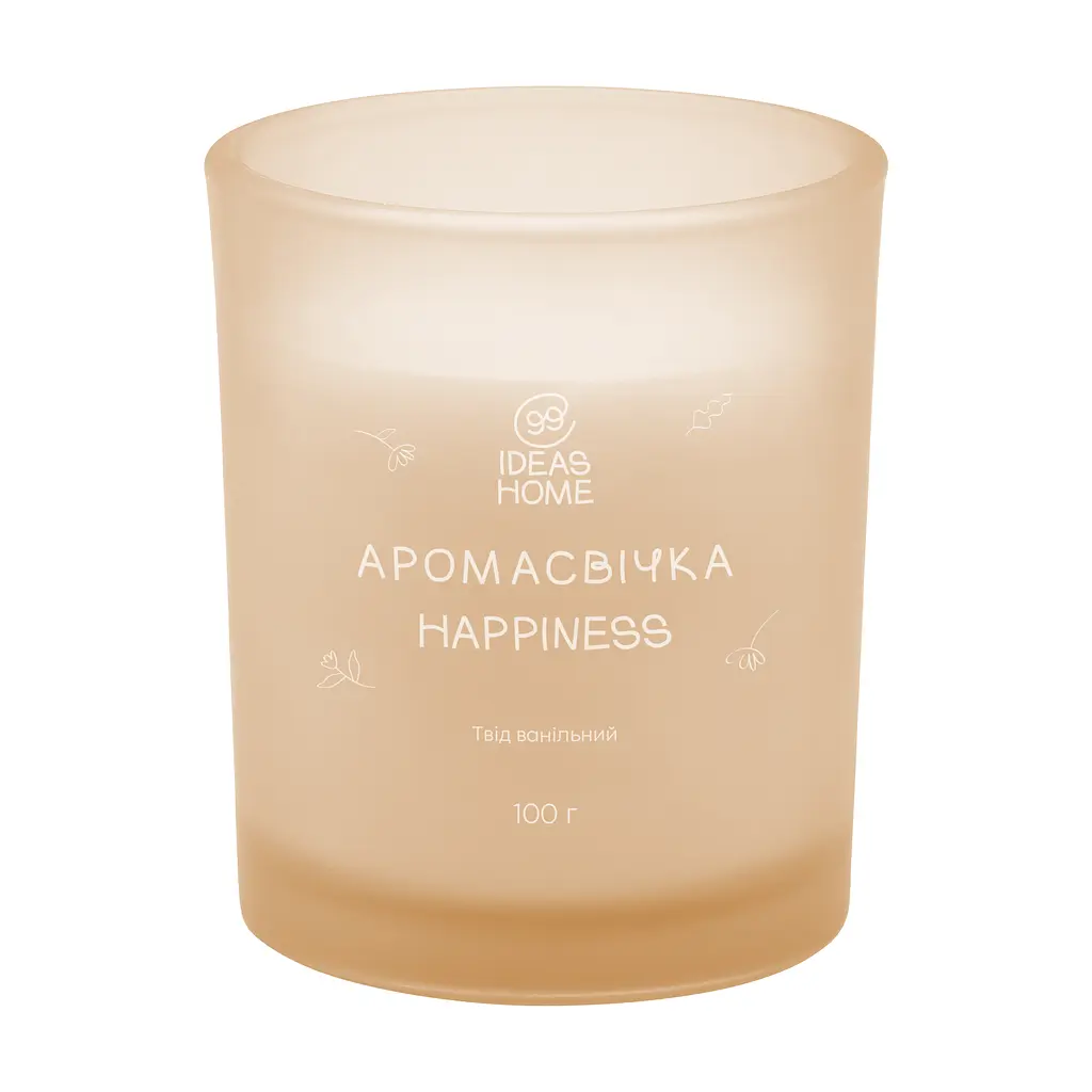 Аромасвічка 99IDEAS HAPPINESS - Твід ванільний, 100 г - фото 2
