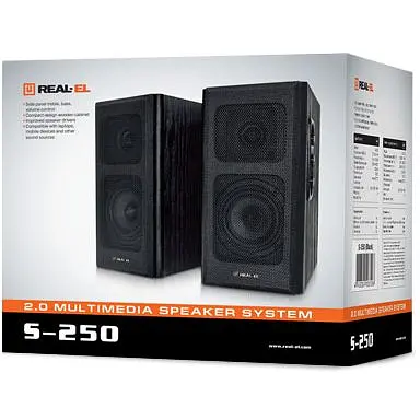 Комп'ютерні колонки 2.0 REAL-EL S-250 - фото 4