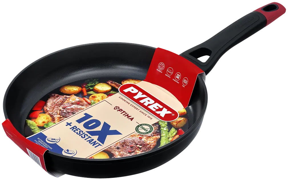 Сковорода Pyrex Optima 28 см класична kuh0016667 - фото 3