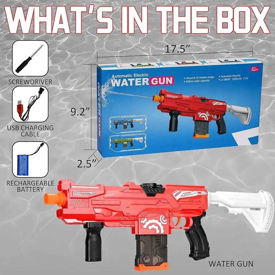 Водяний автомат дитячий Water Gun - фото 6