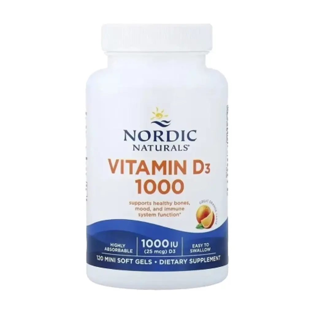 Витаминно-минеральный комплекс Nordic Naturals Витамин D3, 25 мкг (1000 МЕ), вкус апельсина, Vitamin D3, 120 мини к (NOR-01600) - фото 9