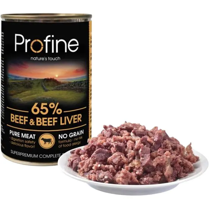Вологий корм для собак Profine Beef and Liver з яловичиною і яловичою печінкою 400 г - фото 2