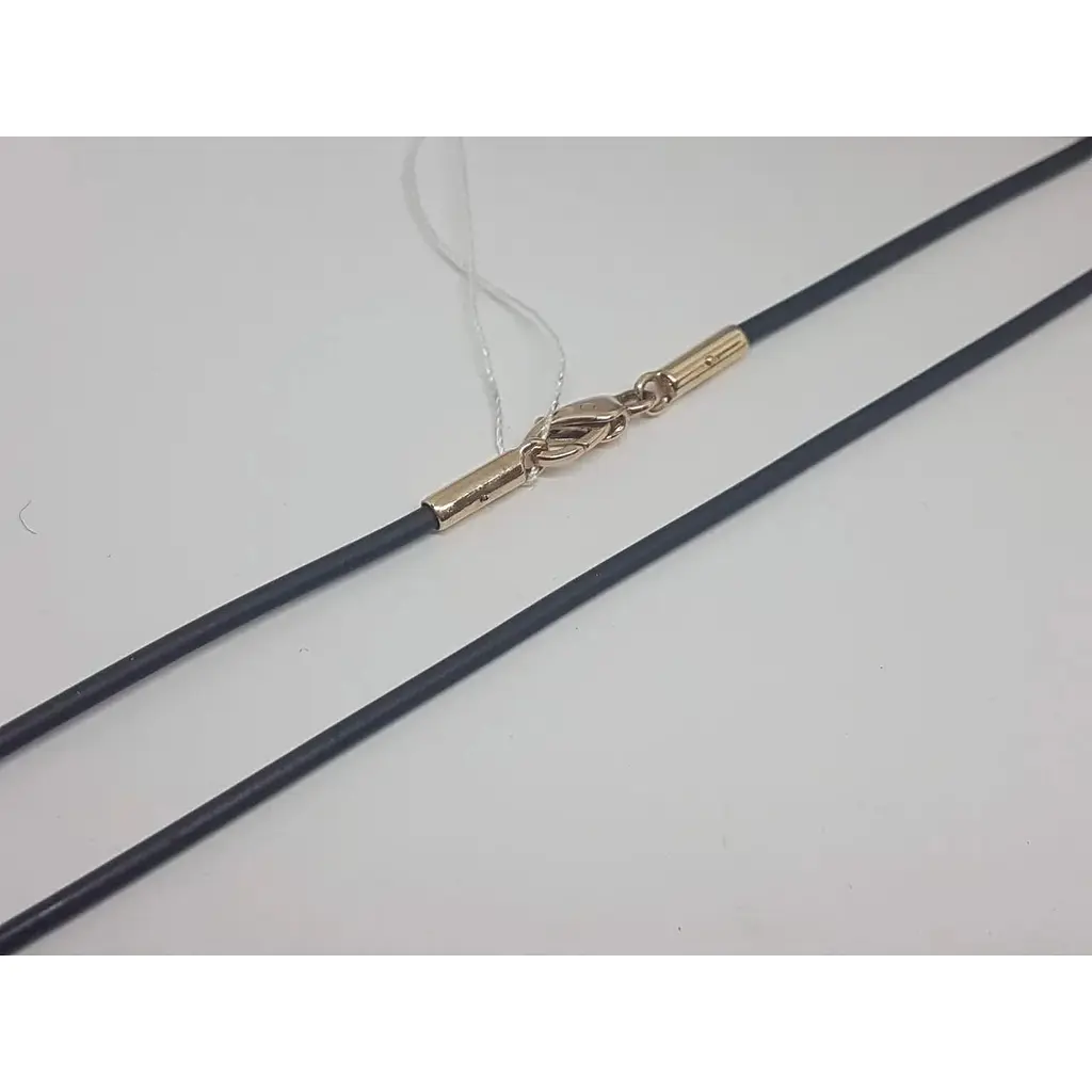 Ювелирный шнурок Семейные драгоценности из каучука с золотыми вставками. 1510299 55 - фото 2