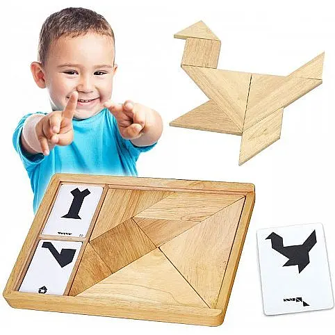 Гра-головоломка Viga Toys Танграм 7 елементів (56301) - фото 2