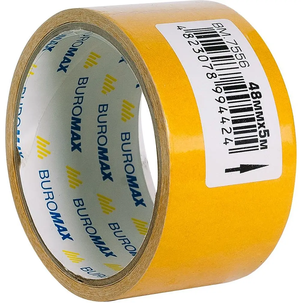 Клейкая лента Buromax двухсторонняя на тканевой основе 48 мм х 5 м (BM.7556) - фото 2