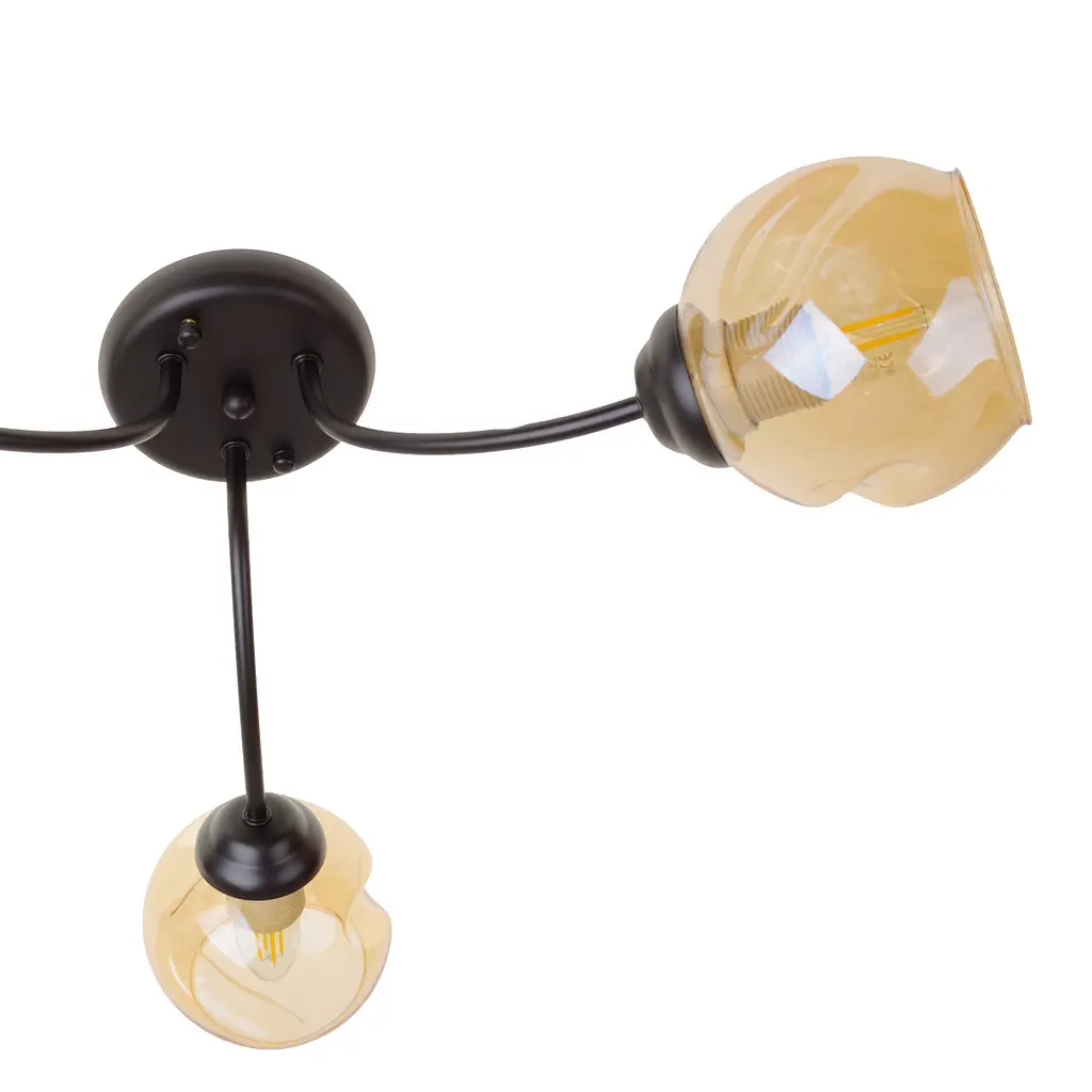 Люстра потолочная Brille в спальню Е27 60W BK (LK-719C/3) - фото 3