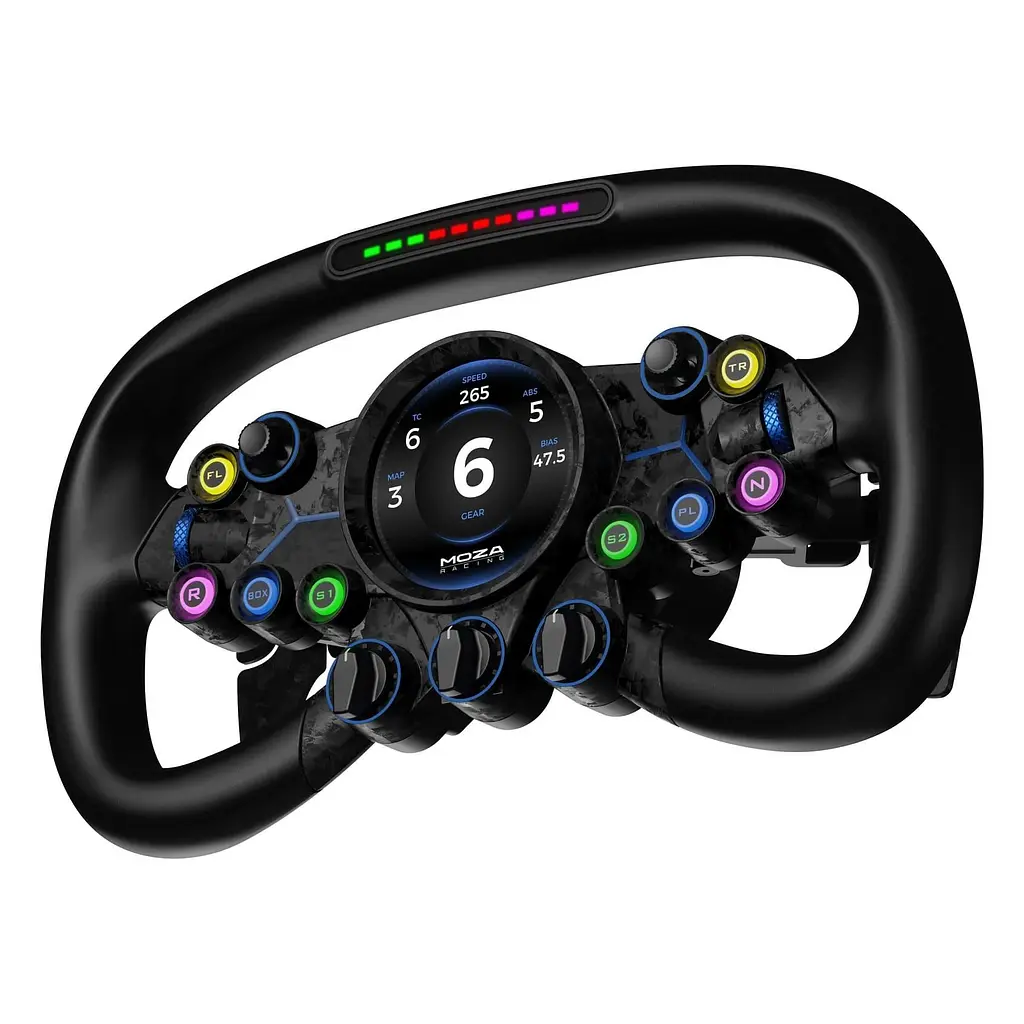 Кермо MOZA Racing Vision GS Steering Екран 2.8" RGB - фото 4