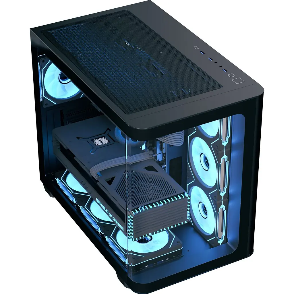 Корпус AeroCool P500C-G-BK-v1 Black (ACCM-PN01043.11) [146677] - фото 3