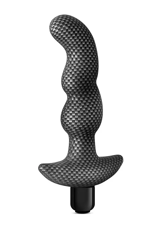 Анальна пробка з вібрацією 3-в-1 Spark Ignition Prv-02 Carbon Fiber - фото 5