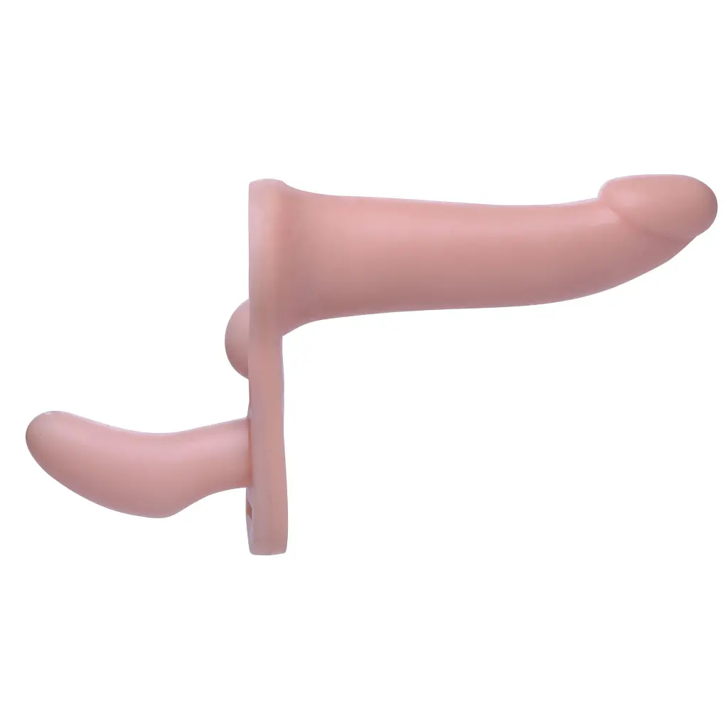 Подвійний страпон Strap U Plena II Double Penetration Adjustable Strap on, 17,8 см - фото 2