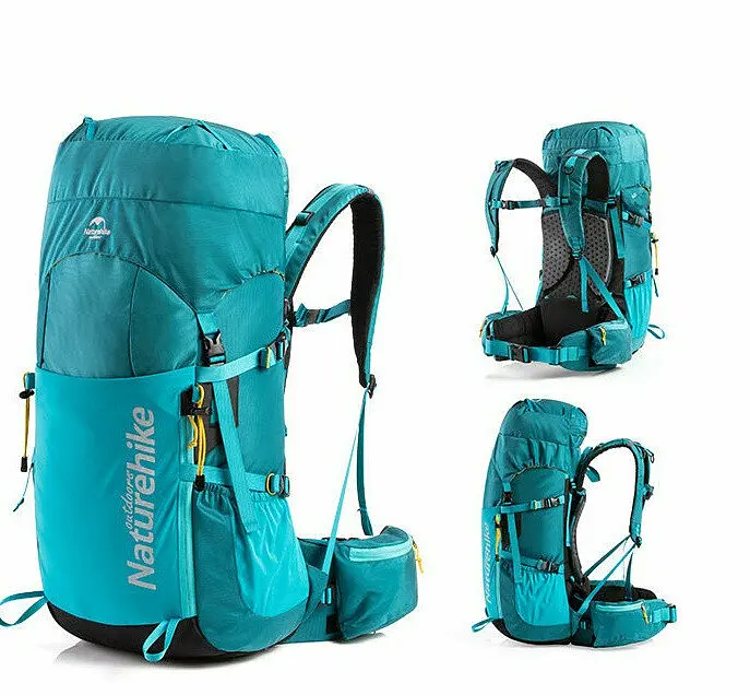 Рюкзак туристичний Naturehike NH18Y045-Q, 45 л, блакитний - фото 2