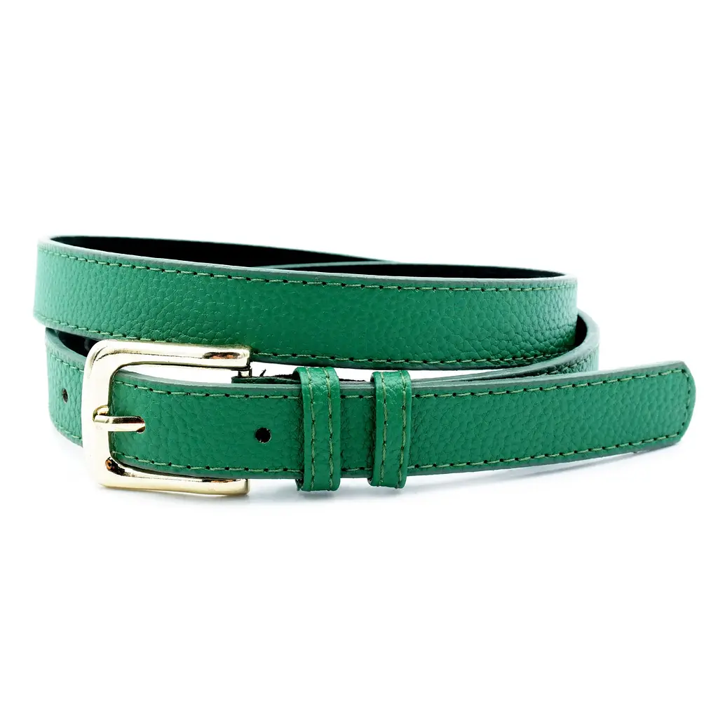 Дитячий ремінь Weatro 1,8 х 90 см Зелений dtsk-18mm-kz-009 (dtsk-18mm-kz-009) - фото 3
